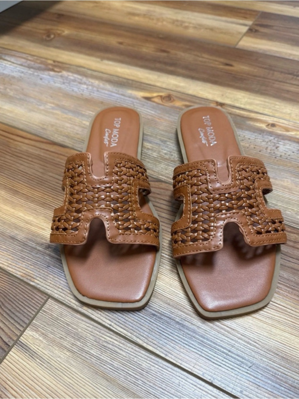 Top Moda Brown Sandals